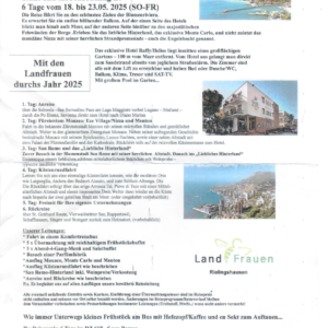 Reise der LandFrauen Rielingshausen 2025: Blumenriviera