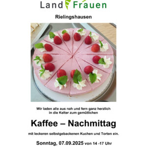 Kaffee-Nachmittag Kelter Rielingshausen