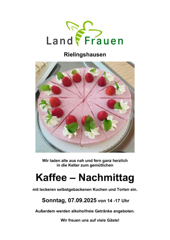 Kaffee-Nachmittag Kelter Rielingshausen