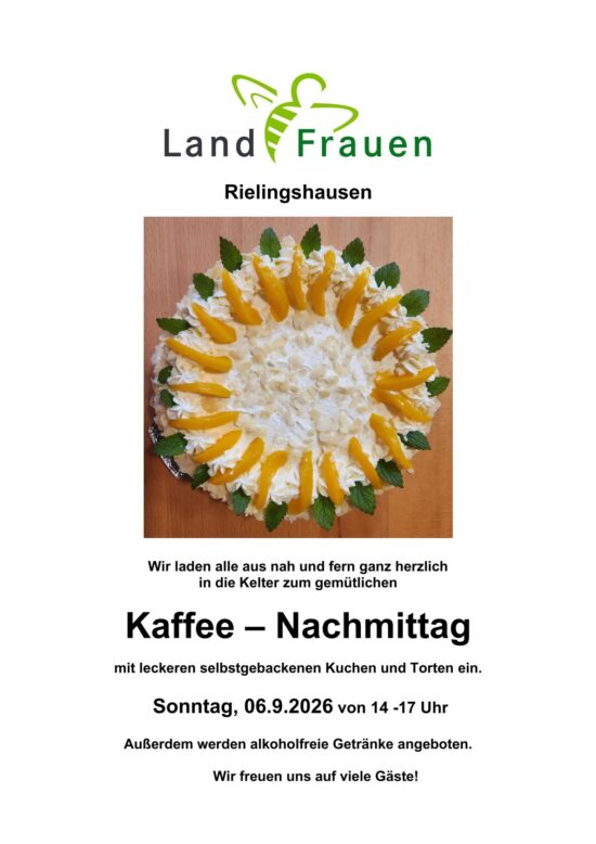 Kaffee-Nachmittag in der Kelter